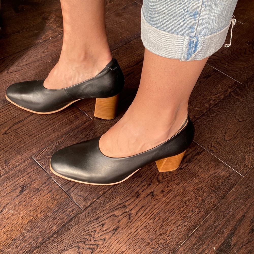 Frank and Oak, Portuguese leather wedges, perfect condition, size 8.5